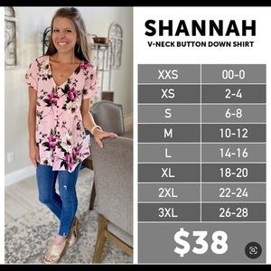 Lularoe Shannah  M $20 for all SOLD